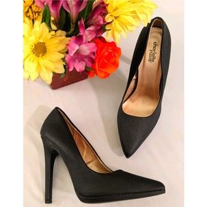 Charlotte Russe- Size 9 Black Heels